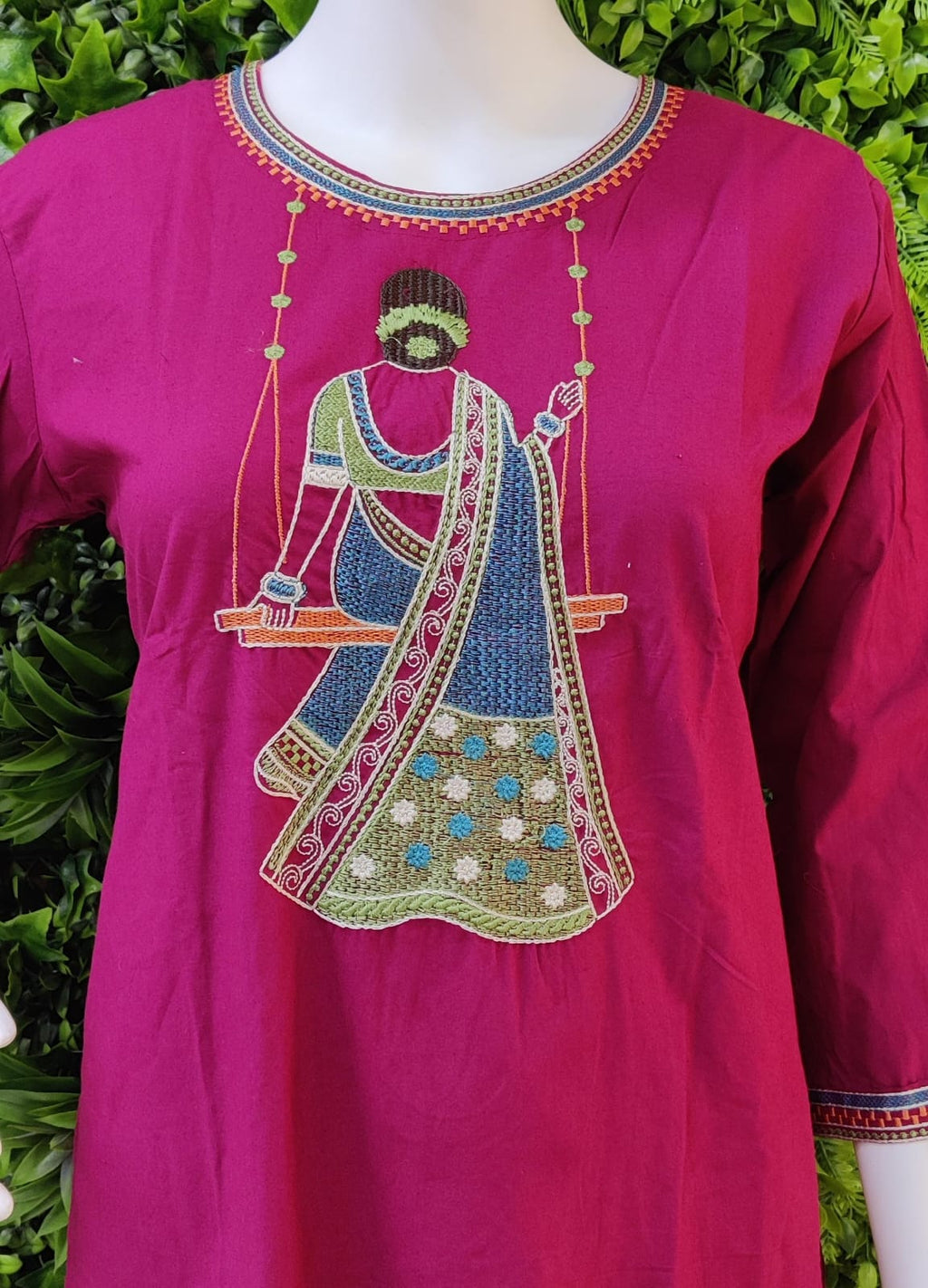 Cotton Designer Threadwork 2pc