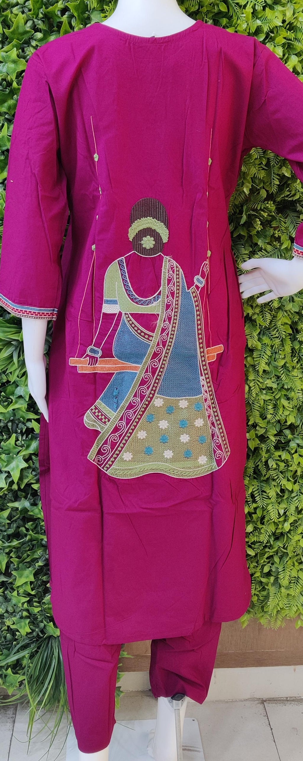 Cotton Designer Threadwork 2pc