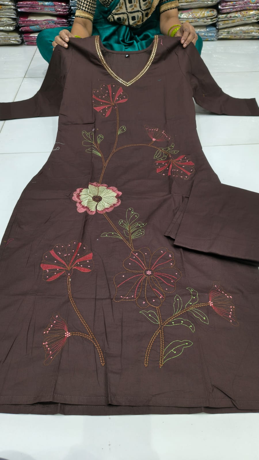 Cotton Threadwork 2pc Set
