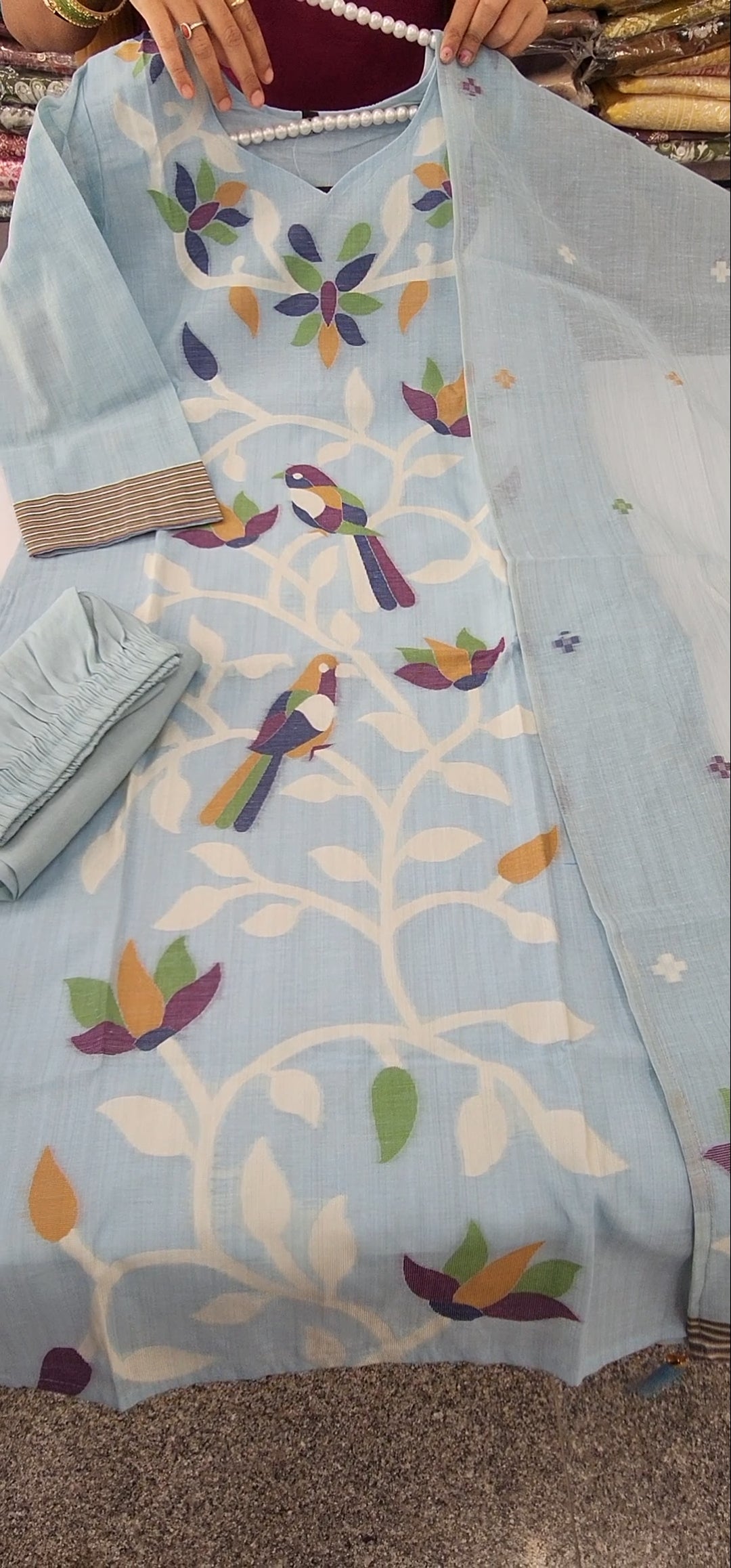 Jamdhani weaving dress