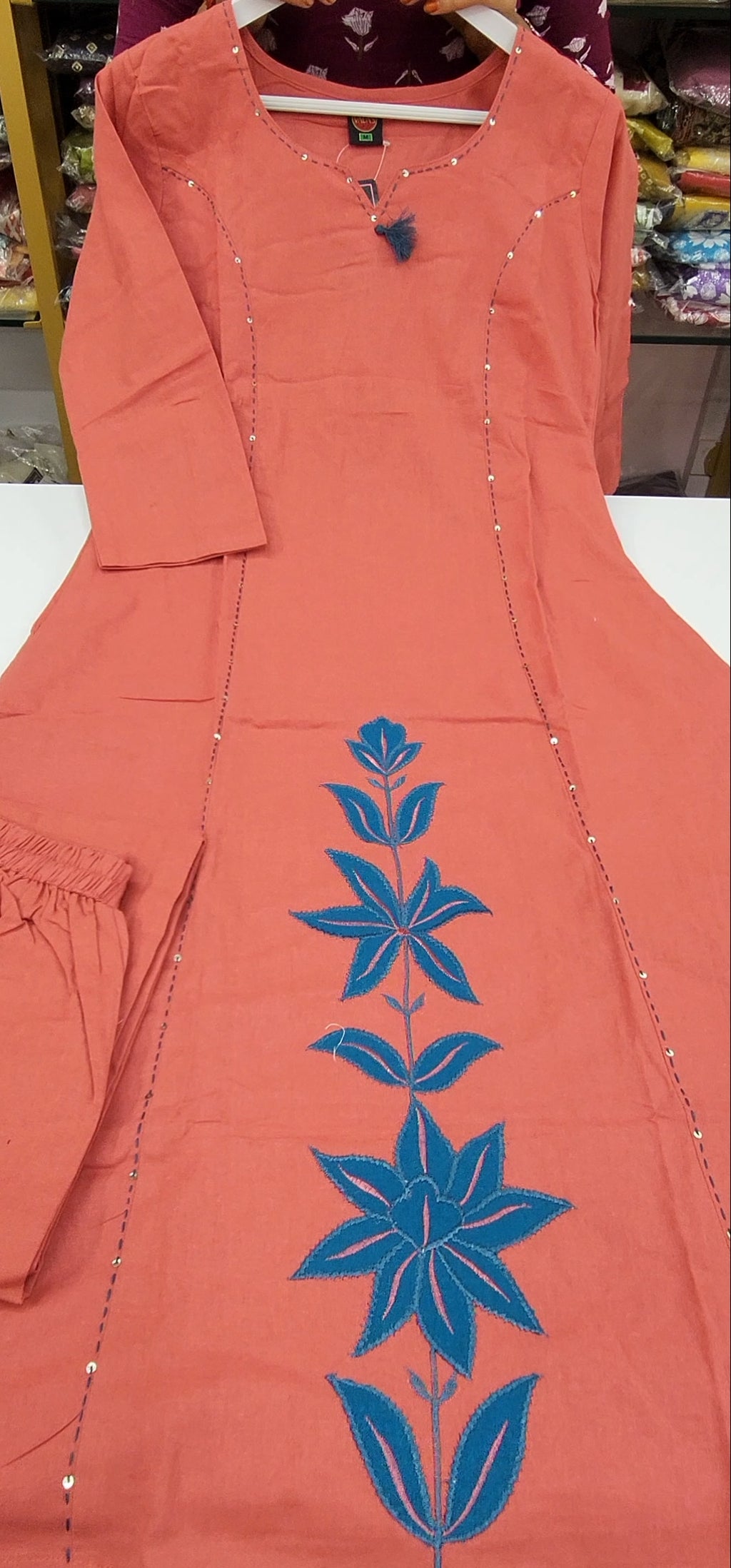 Dhabu Cotton Aline 2pc