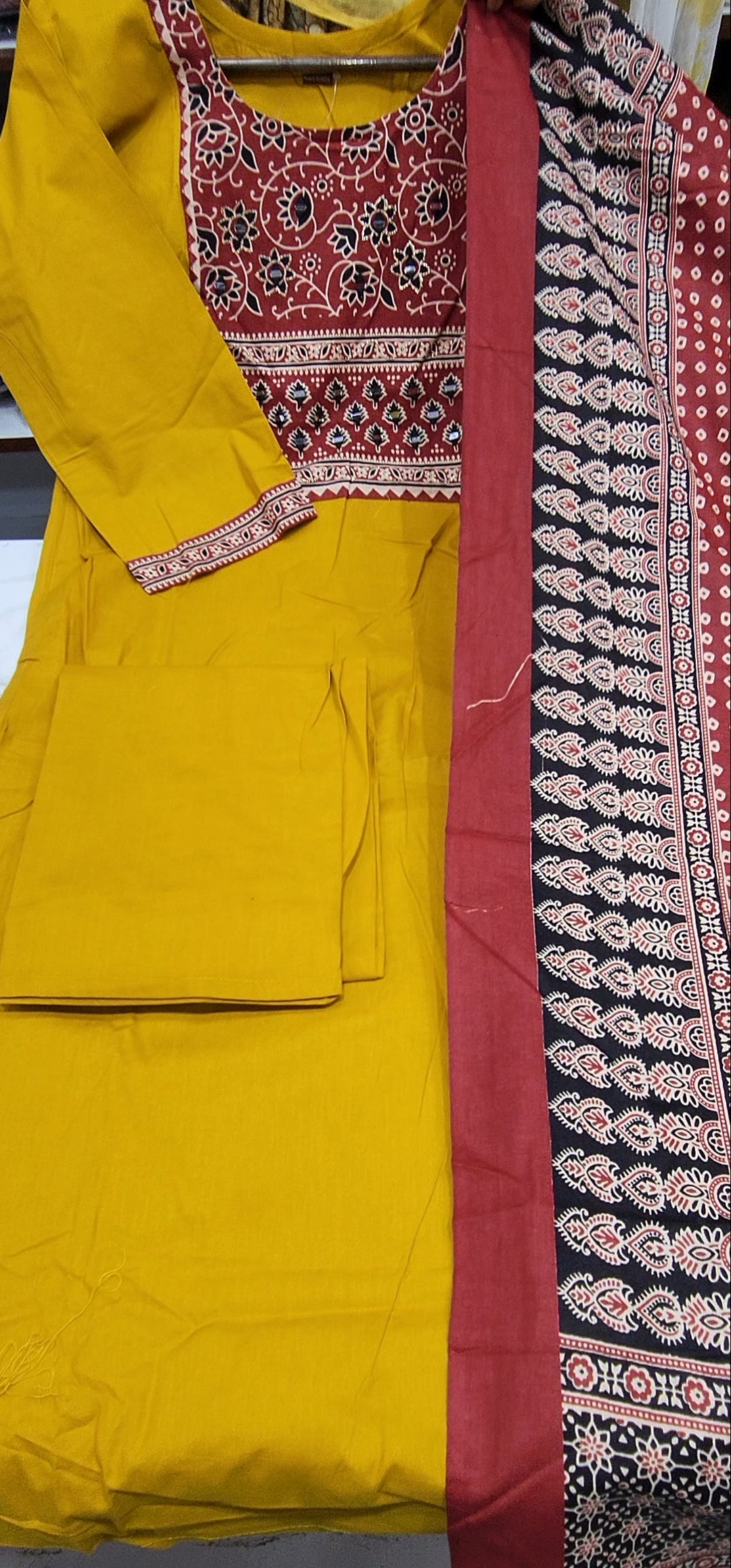 Cotton ajrak Dress