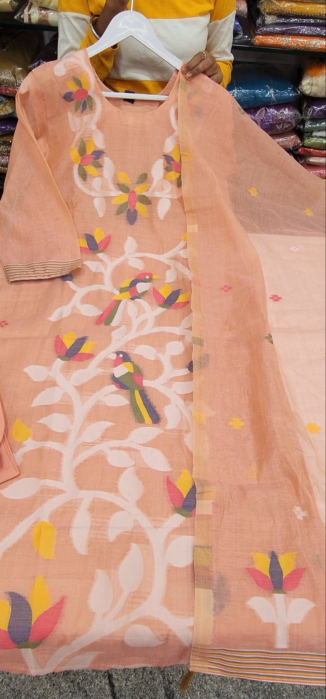 Jamdhani weaving dress