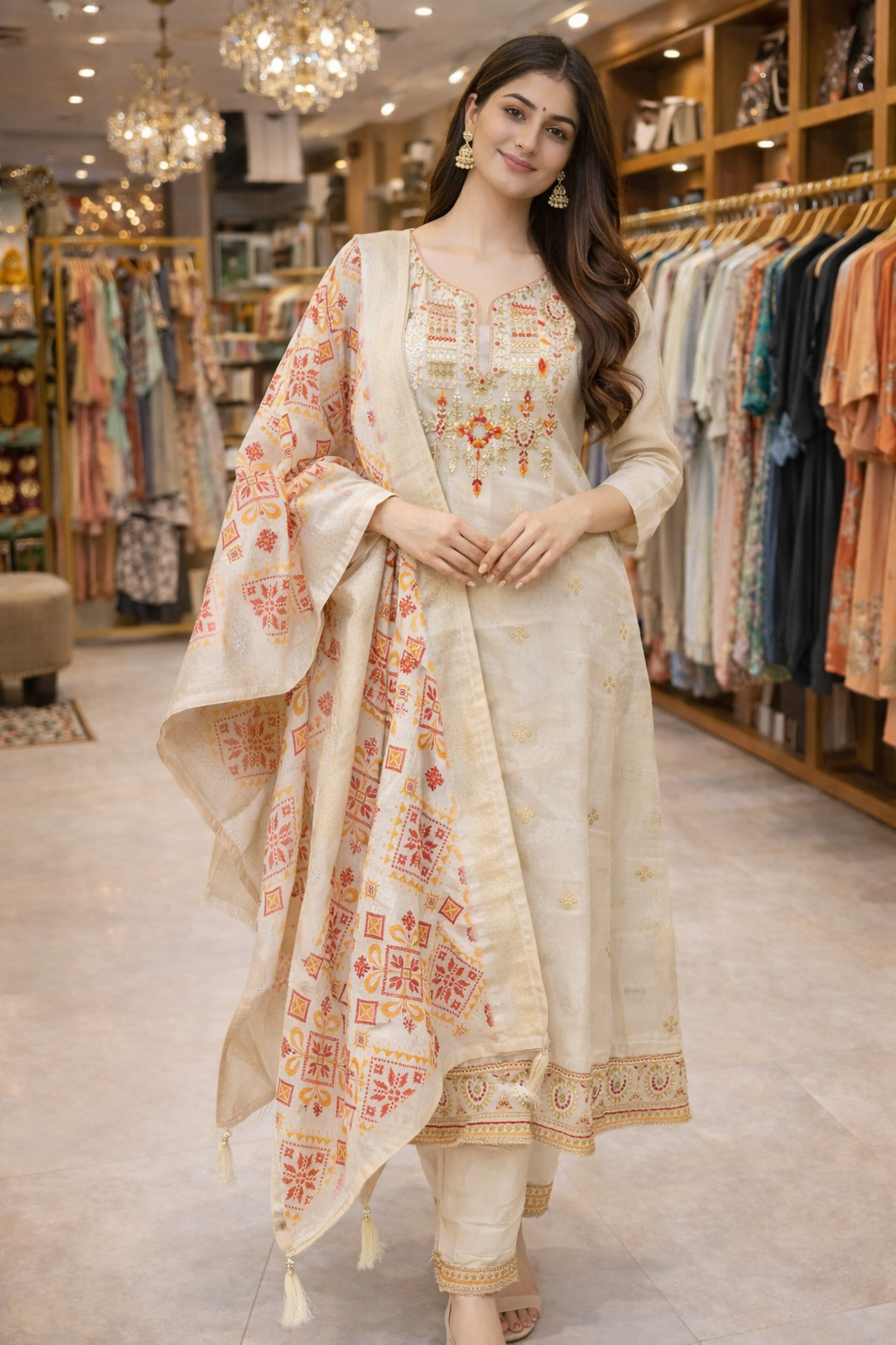 Glass Tissue Banarasi Partywear
