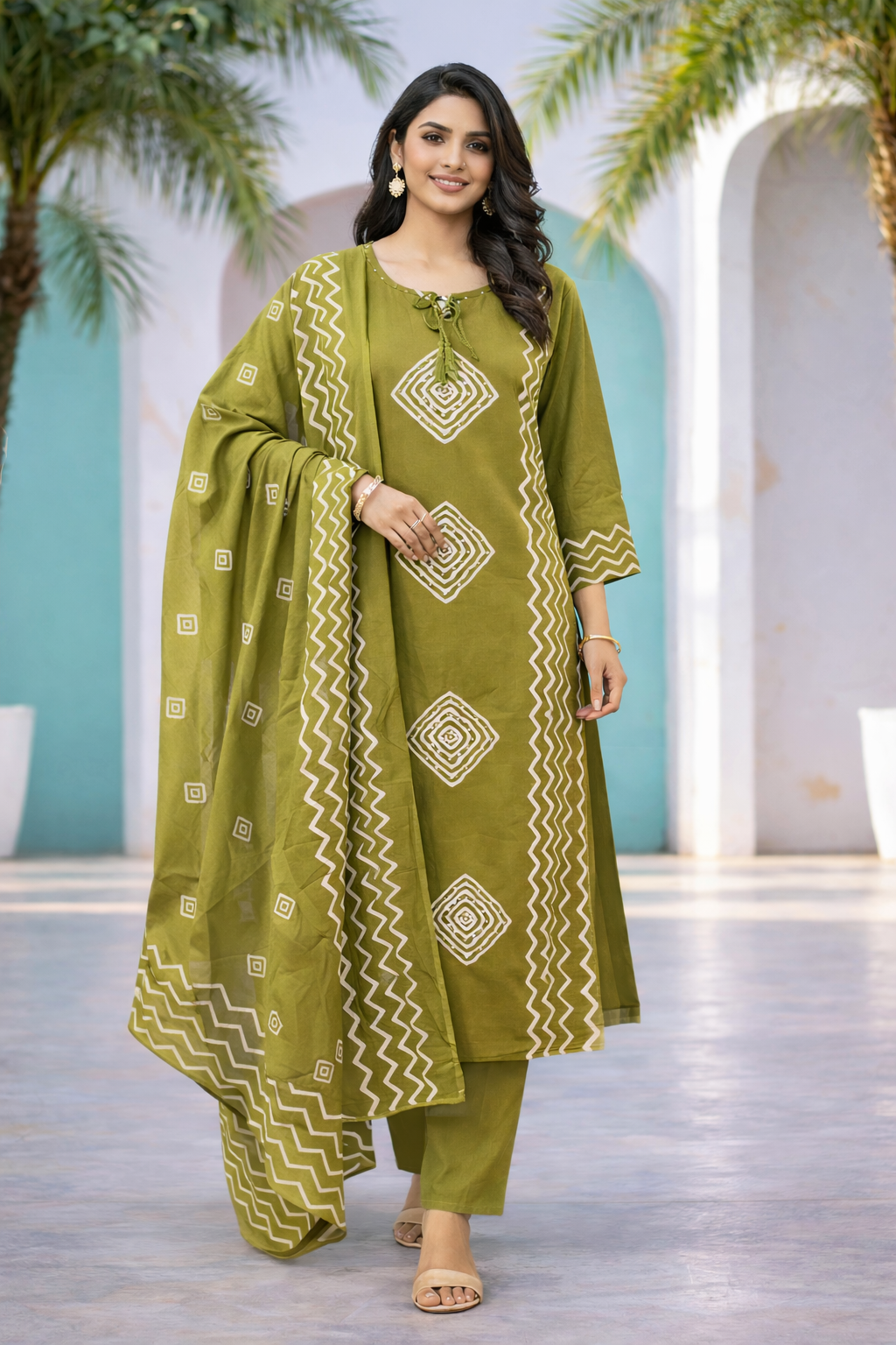 Printed JaipurCotton Dress