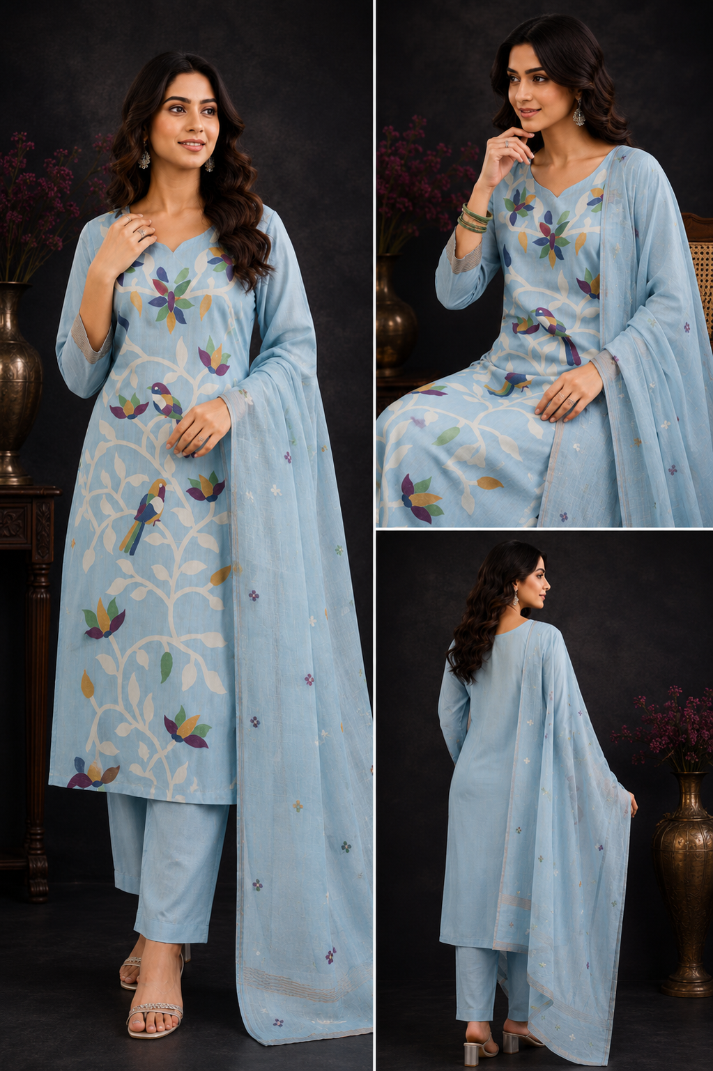 Jamdhani weaving dress