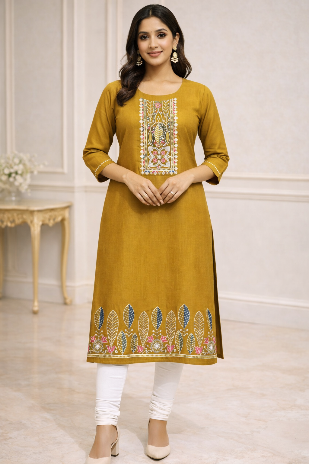 Cotton Threadwork Kurti
