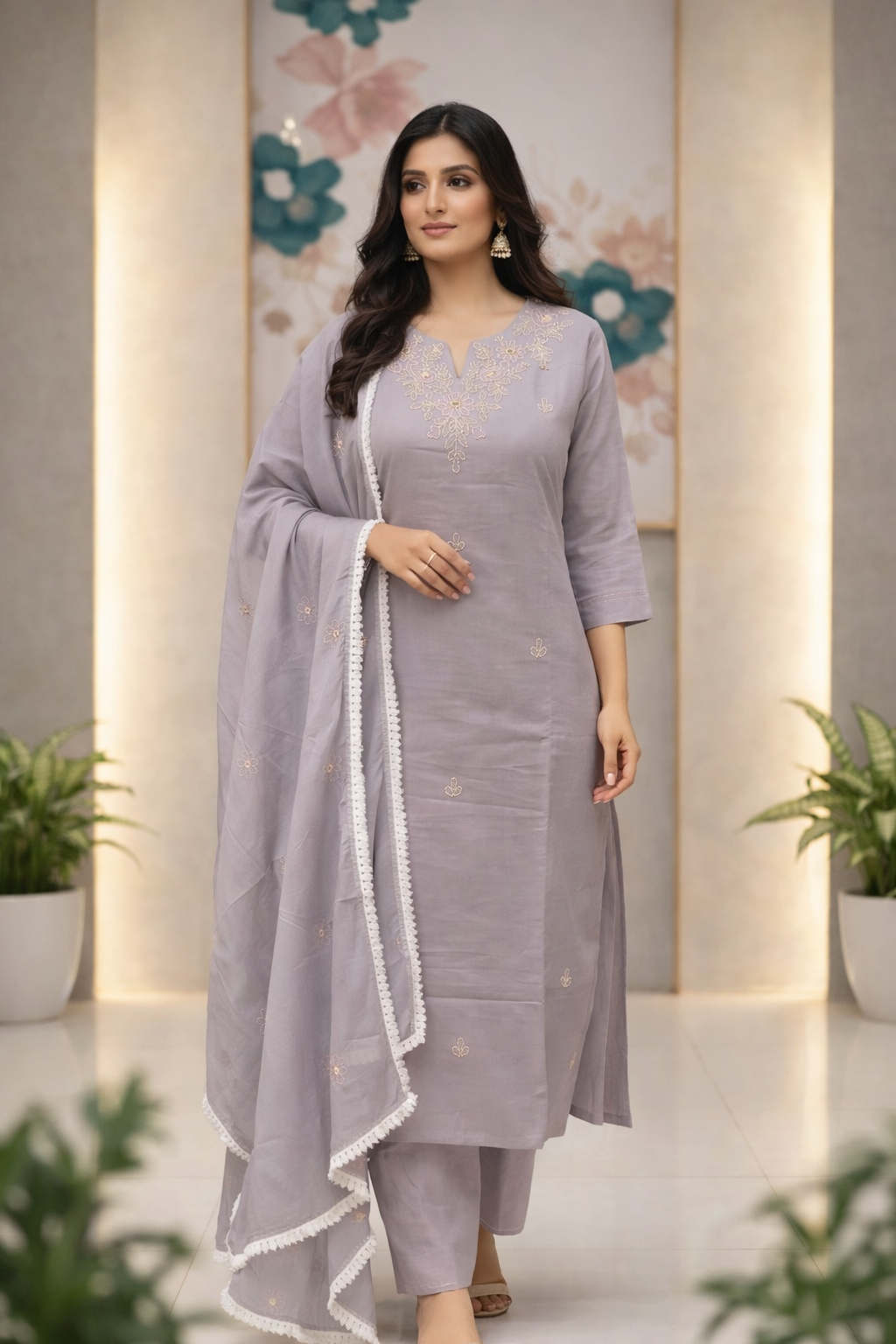 Premium Mulcotton Threadwork