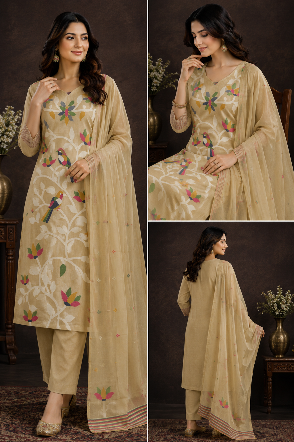 Jamdhani weaving dress