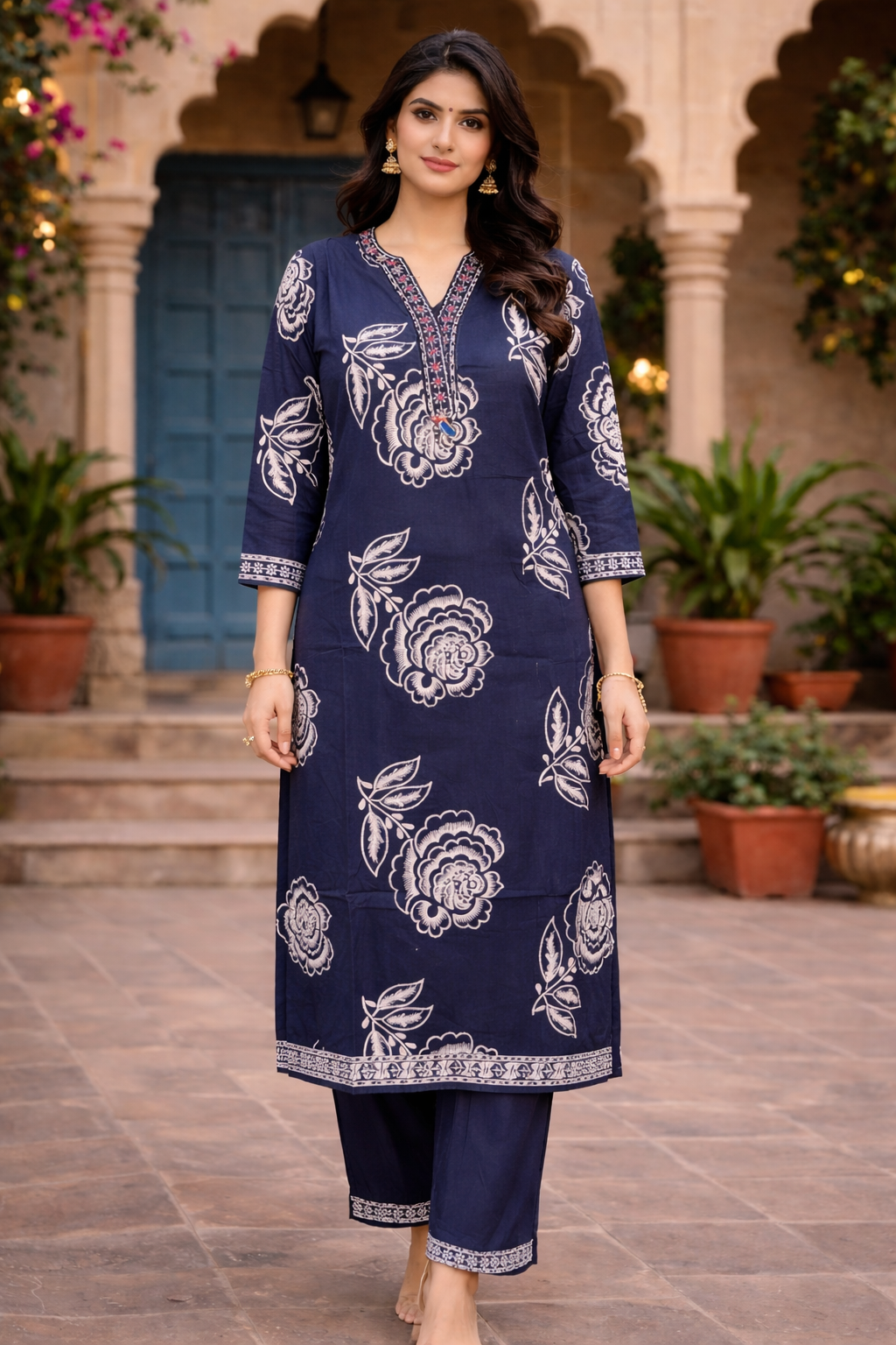 Plussize Jaipur Cotton 2pc set