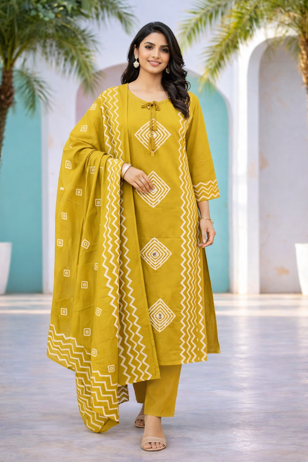 Printed JaipurCotton Dress