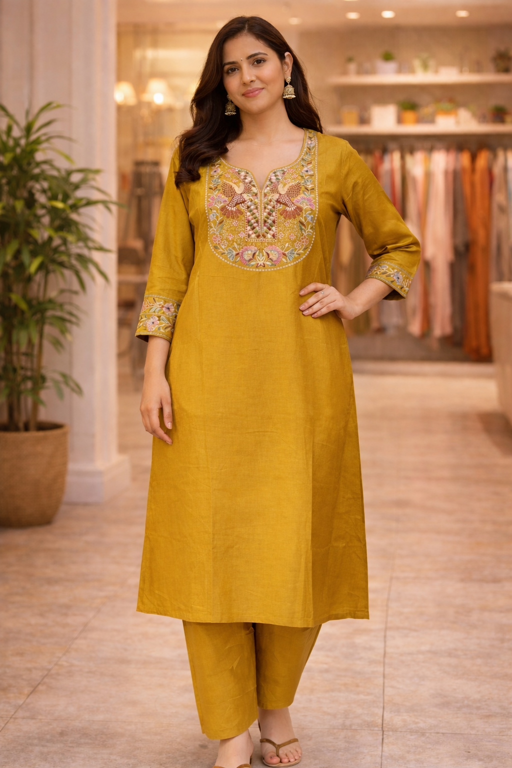 Jaipur Cotton Threadwork 2pc