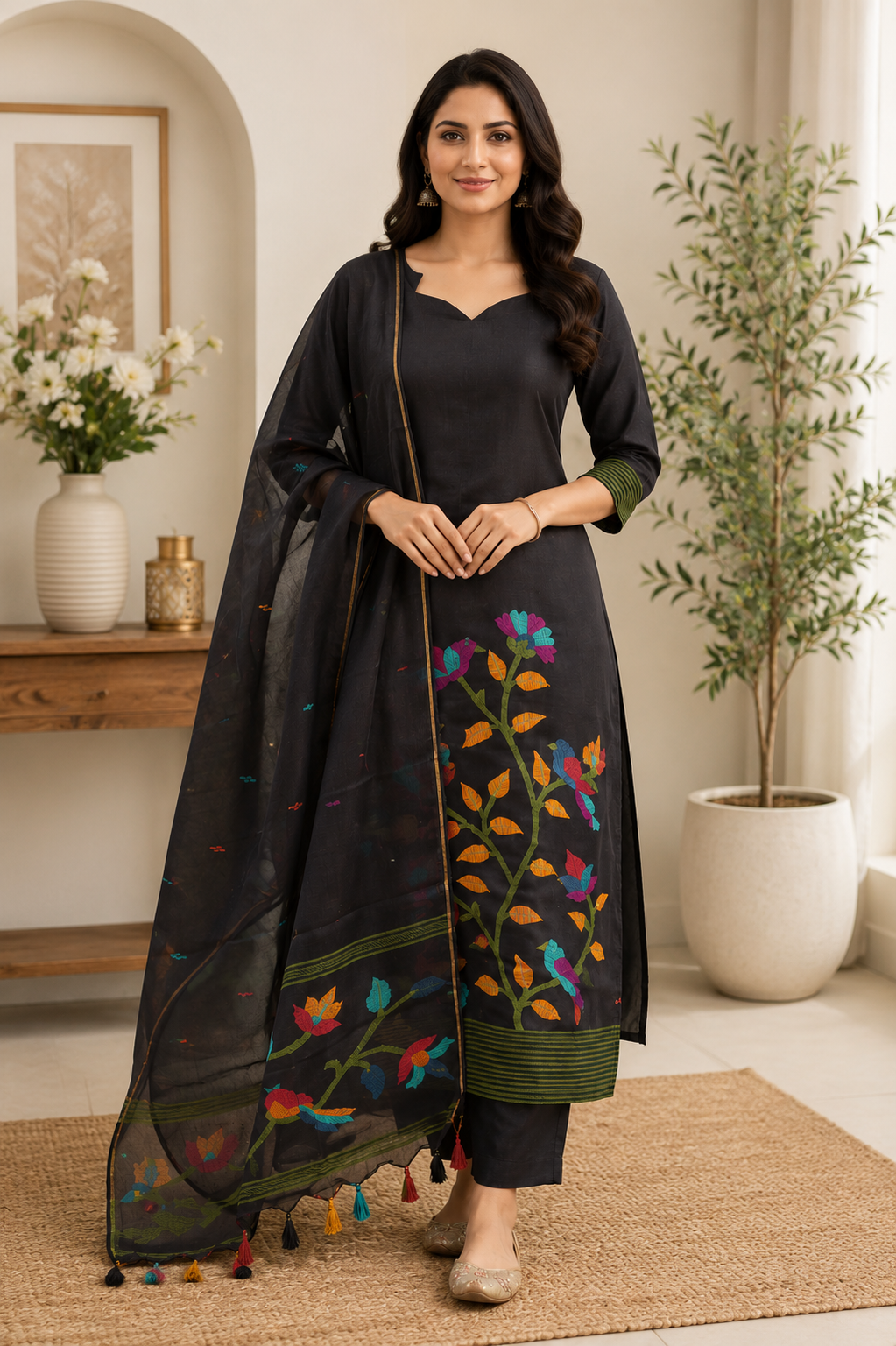 Premium Jamdhani Dress