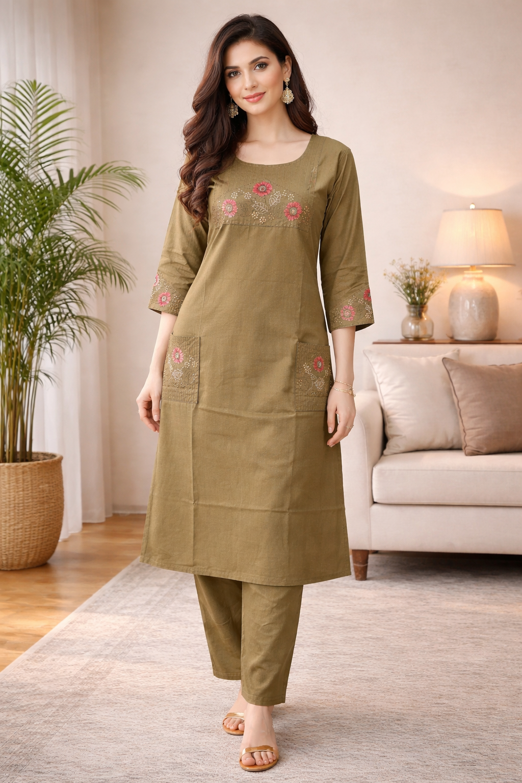 Jaipur Cotton Threadwork 2pc