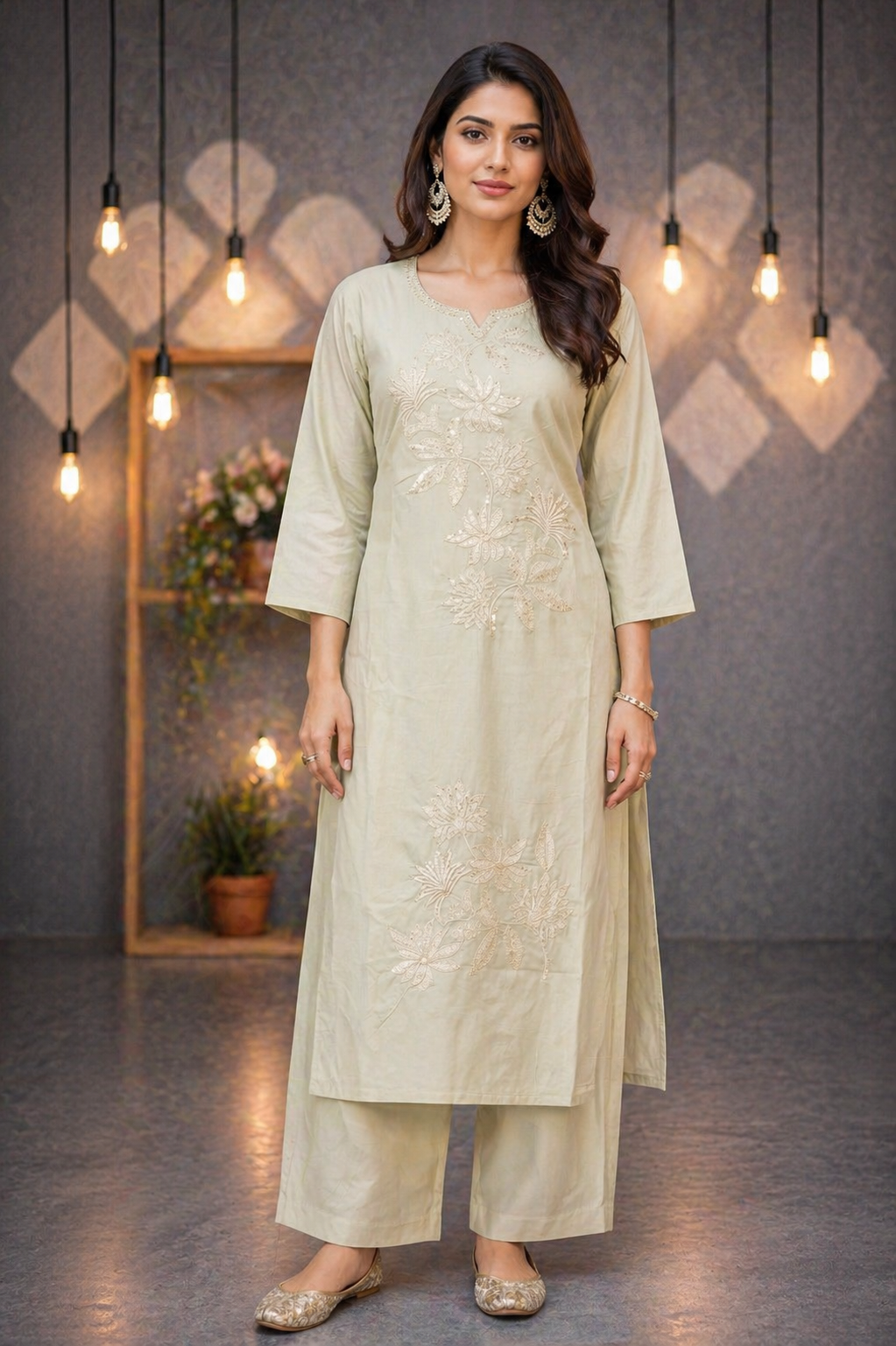 Cotton Threadwork 2pc