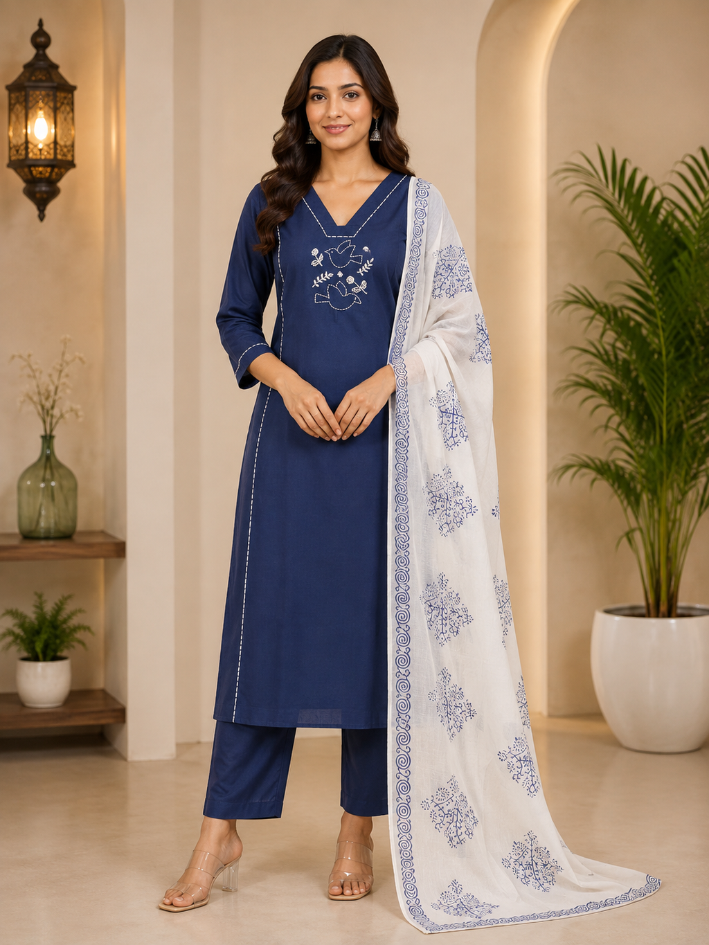 Dhabu Cotton Dress