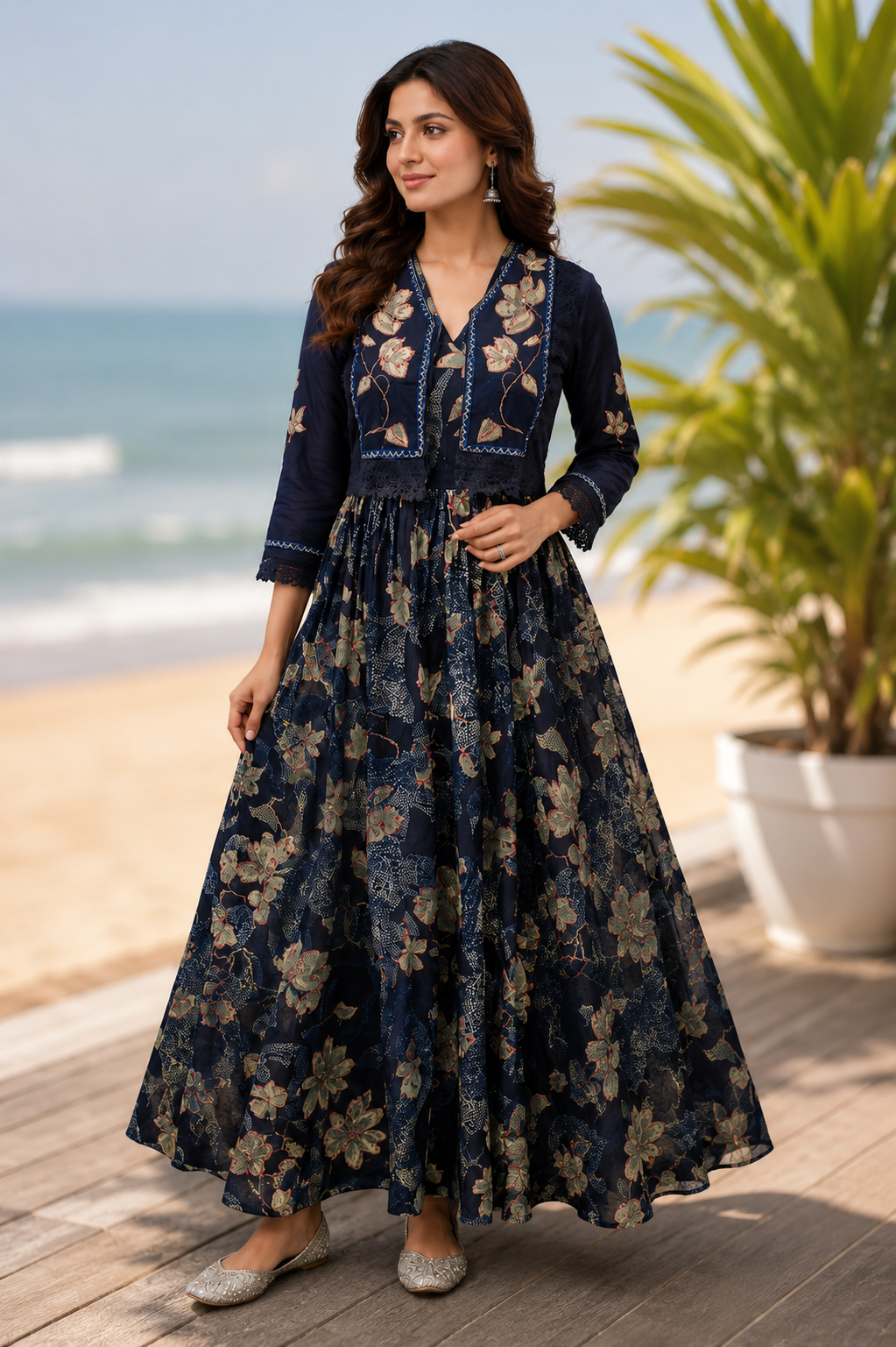 Designer Frock with Coat