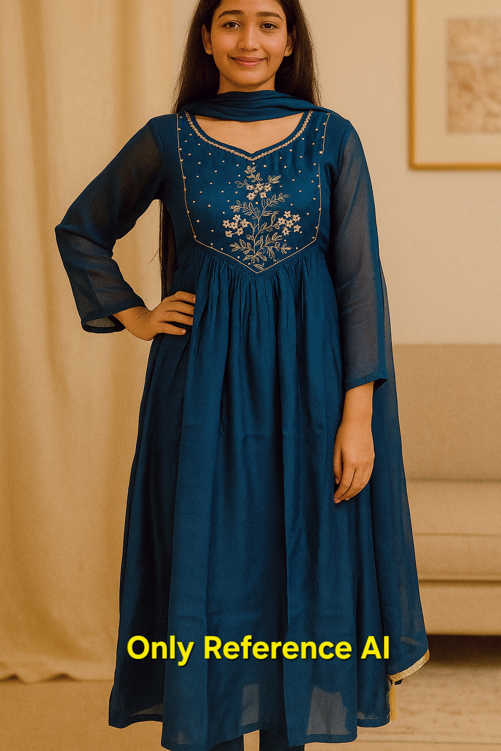 Roman shimmer Umbrella Dress