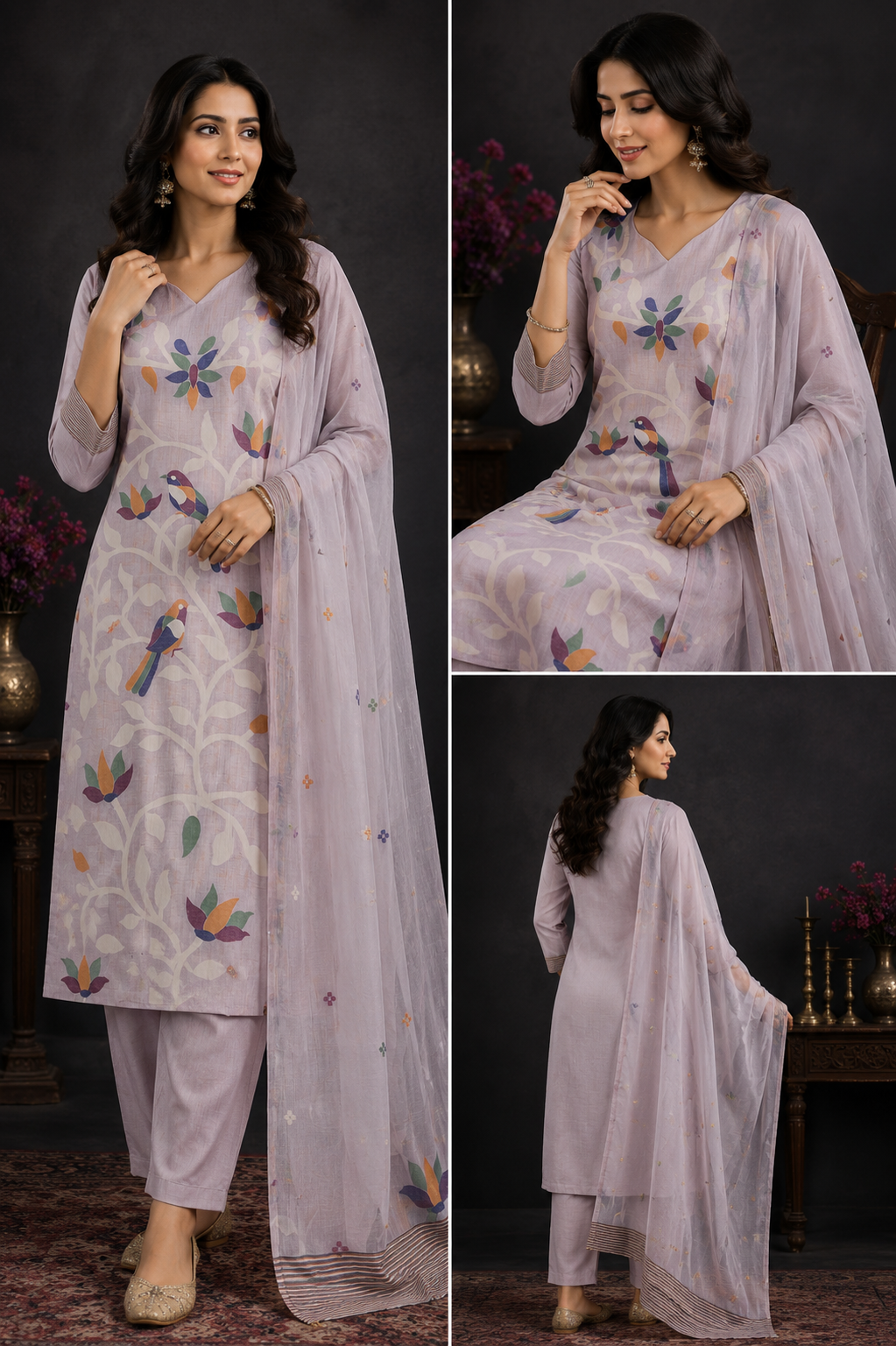 Jamdhani weaving dress