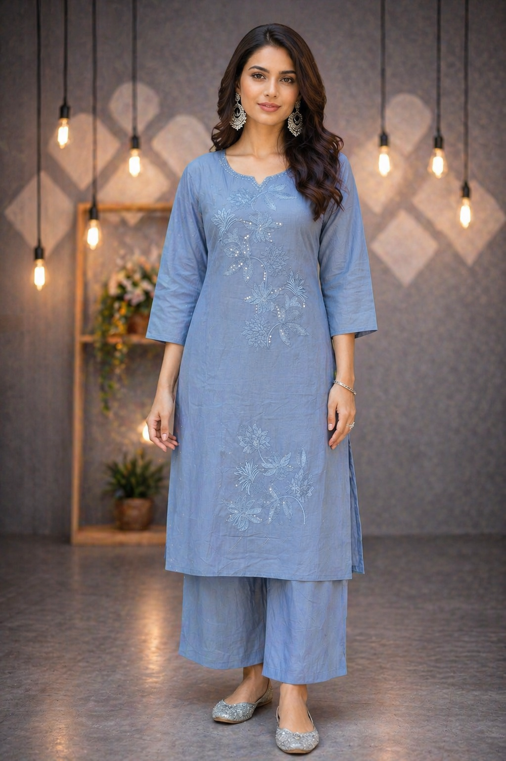 Cotton Threadwork 2pc