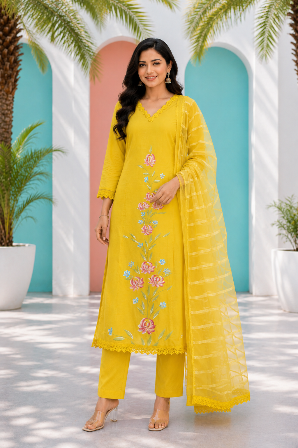 Aline Painting Partywear