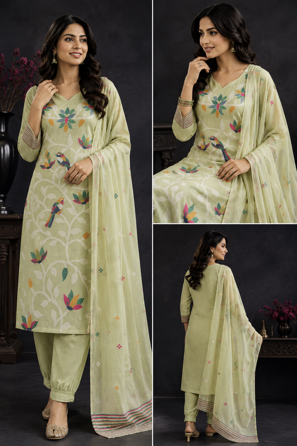Jamdhani weaving dress