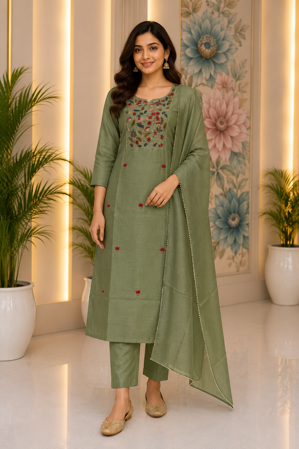 Kota Threadwork Dress