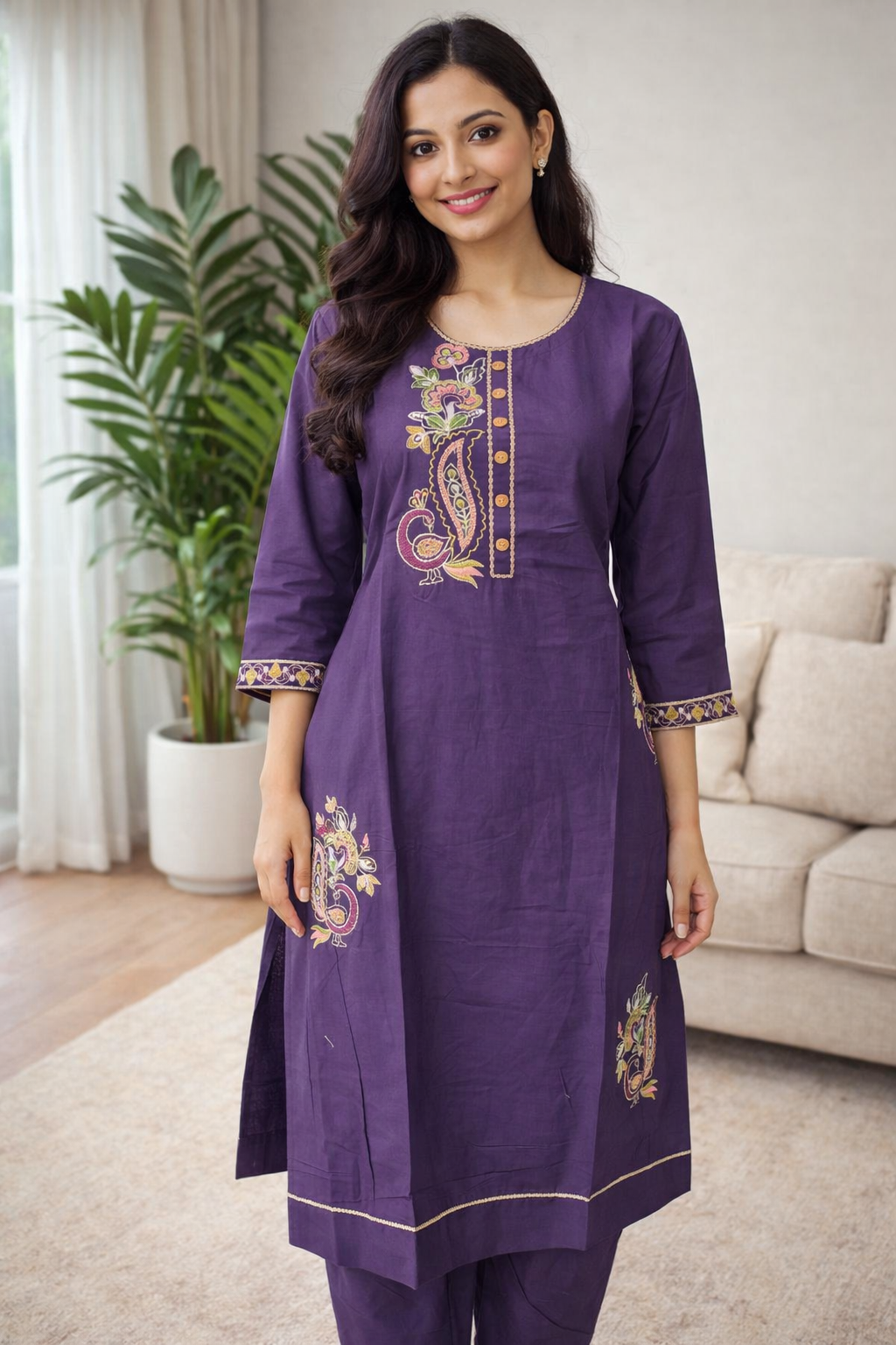 Jaipur Cotton Threadwork 2pc