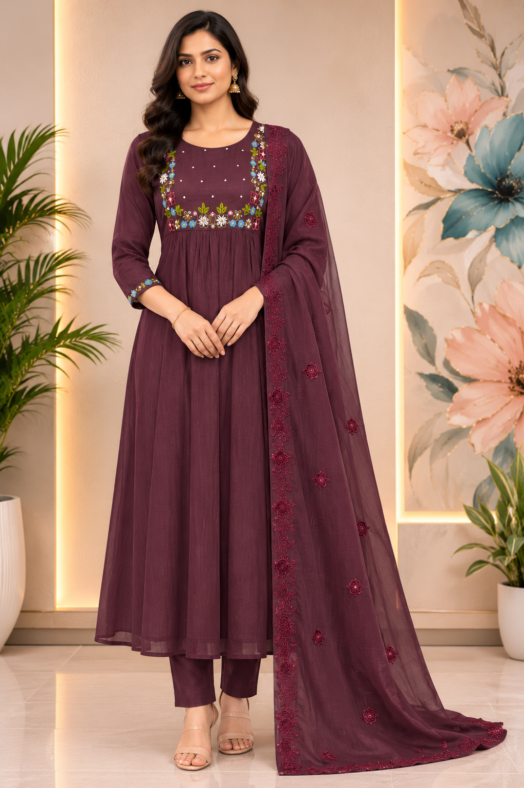 Premium Crushed Georgette