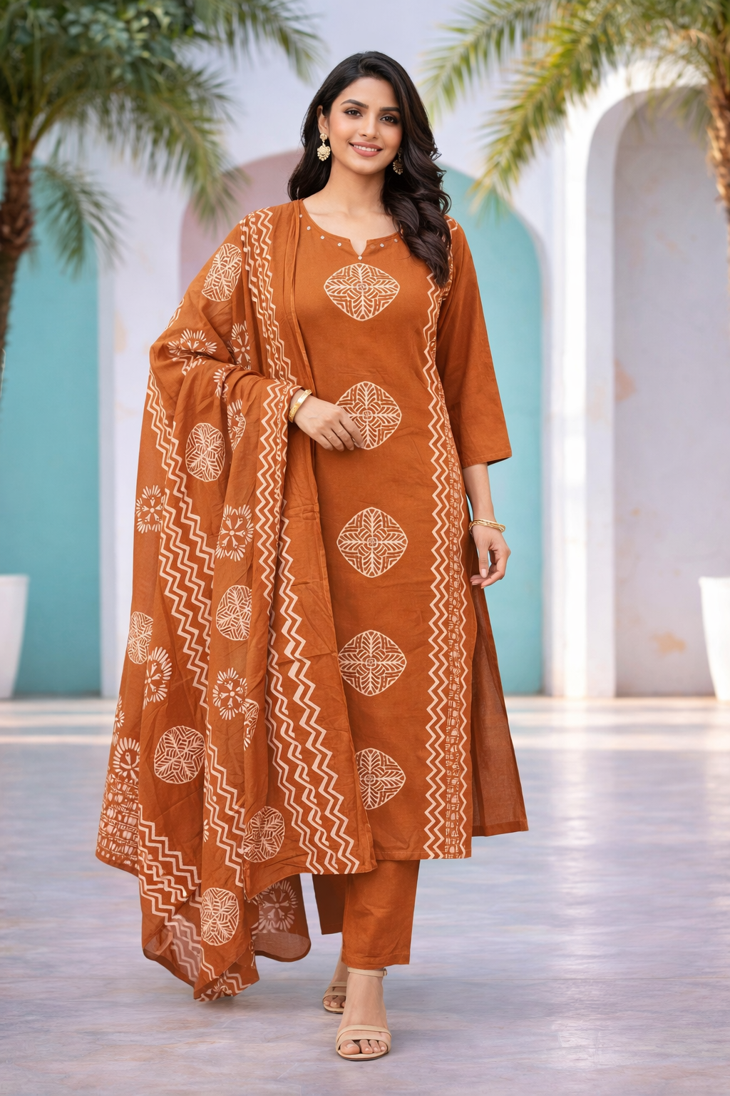 Printed JaipurCotton Dress