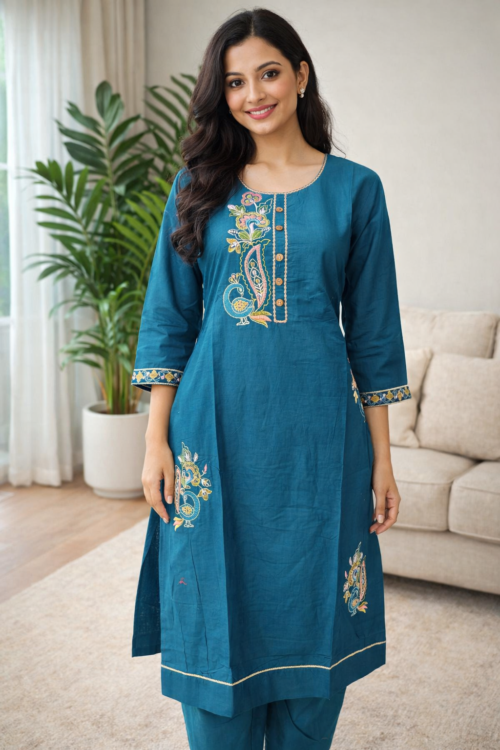 Jaipur Cotton Threadwork 2pc