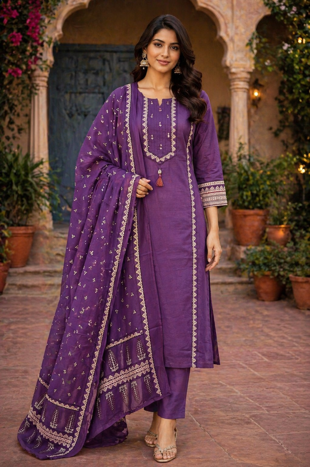 Cotton Printed Designer Dress