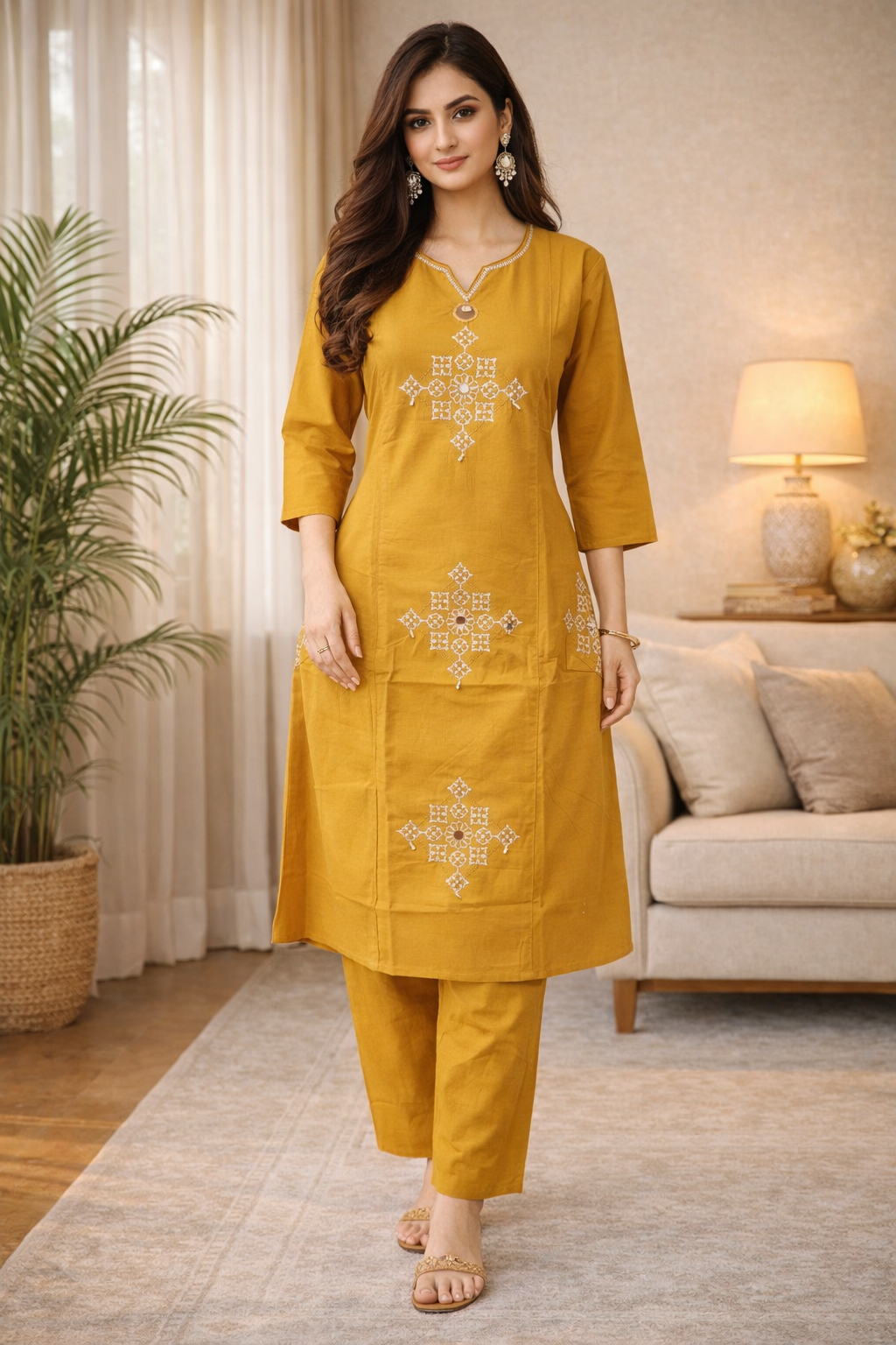Jaipur Cotton Threadwork 2pc