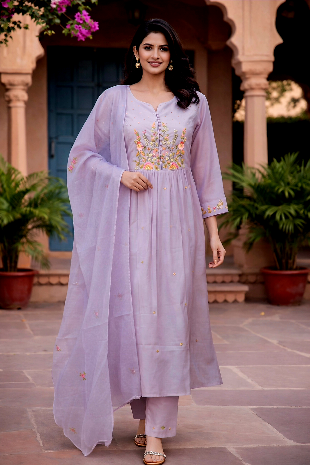 Lenin Cotton Designer Dress